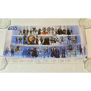Vtg SDCC Hasbro Star Wars Figure Promo Poster 2008 Build A Droid Titanium 18B